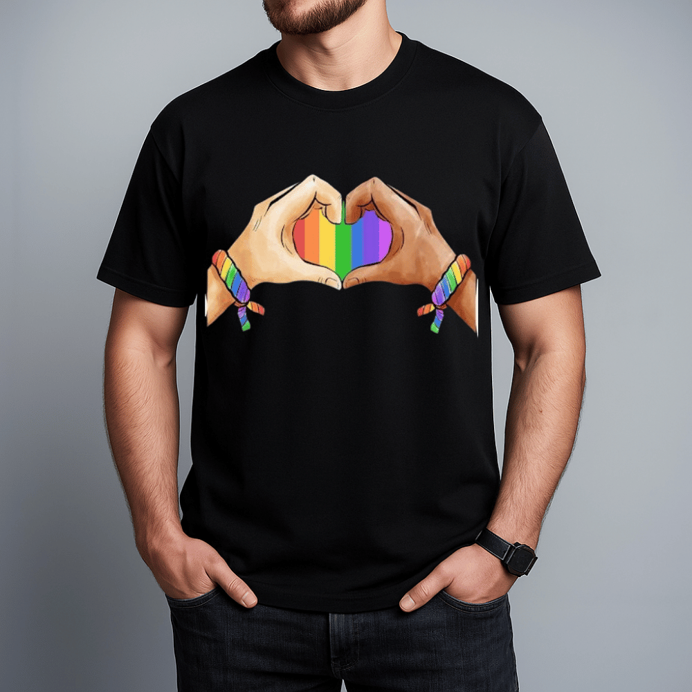 Gay Pride Clothing LGBT Rainbow Flag Washed Tee