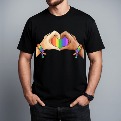 Gay Pride Clothing LGBT Rainbow Flag Washed Tee